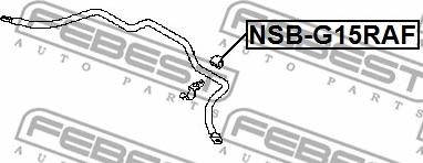 Febest NSB-G15RAF - Лагерна втулка, стабилизатор vvparts.bg