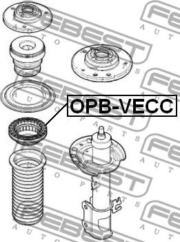 Febest OPB-VECC - Лагерна макферсъна vvparts.bg