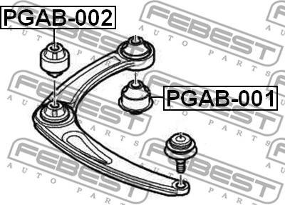 Febest PGAB-002 - Тампон, носач vvparts.bg