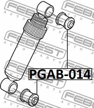 Febest PGAB-014 - Втулка, амортисьор vvparts.bg