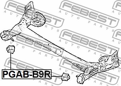 Febest PGAB-B9R - Тампони на моста vvparts.bg