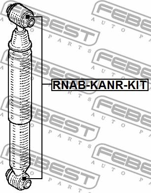 Febest RNAB-KANR-KIT - Монтажен комплект, амортисьор vvparts.bg