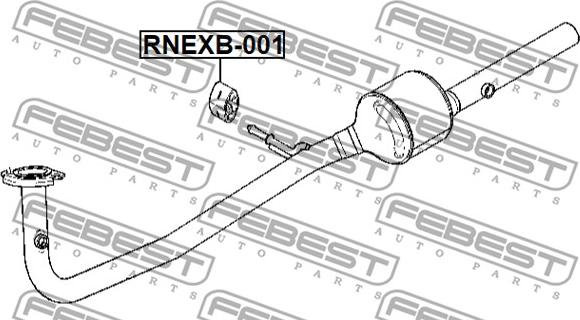 Febest RNEXB-001 - Скоба, изпускателна система vvparts.bg