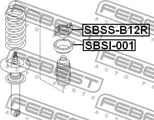 Febest SBSI-001 - Опорен пръстен, опорен лагер на макферсън vvparts.bg