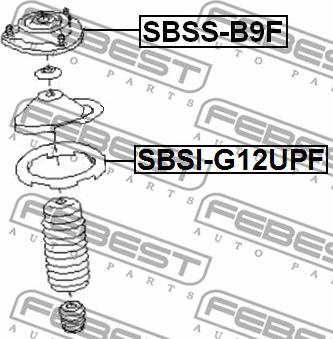 Febest SBSS-B9F - Тампон на макферсън vvparts.bg