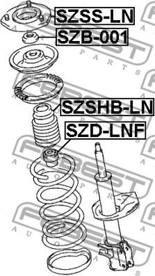 Febest SZD-LNF - Ударен тампон, окачване (ресьори) vvparts.bg