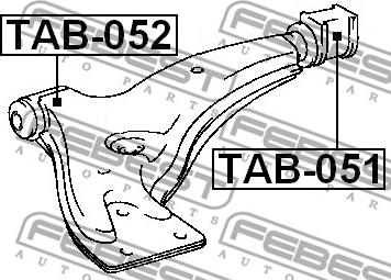 Febest TAB-052 - Тампон, носач vvparts.bg