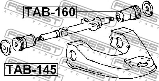 Febest TAB-160 - Тампон, носач vvparts.bg