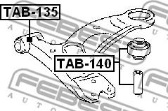 Febest TAB-140 - Тампон, носач vvparts.bg