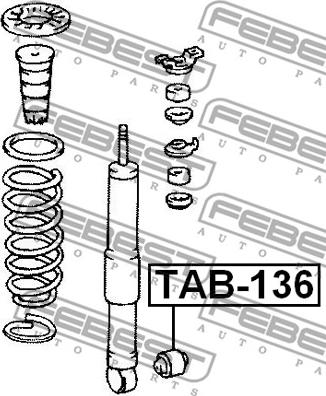 Febest TAB-136 - Втулка, амортисьор vvparts.bg