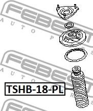 Febest TSHB-18-PL - Прахозащитен комплект, амортисьор vvparts.bg