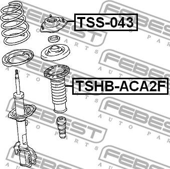 Febest TSS-043 - Тампон на макферсън vvparts.bg