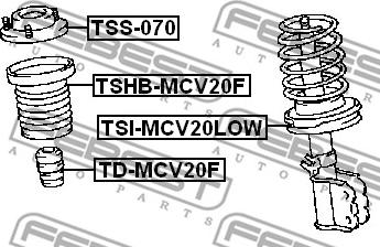 Febest TSS-070 - Тампон на макферсън vvparts.bg