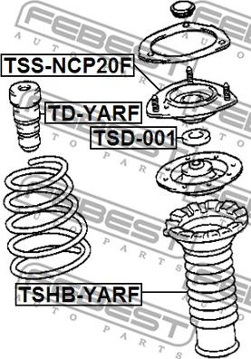 Febest TSS-NCP20F - Тампон на макферсън vvparts.bg