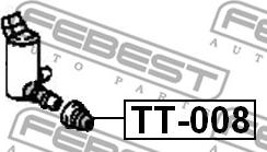 Febest TT-008 - Уплътнение, помпа / контейнер за стъкломиене vvparts.bg