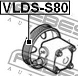 Febest VLDS-S80 - Ремъчна шайба, сервопомпа vvparts.bg
