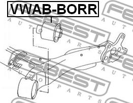 Febest VWAB-BORR - Тампони на моста vvparts.bg