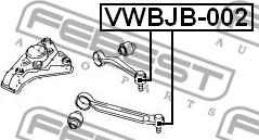 Febest VWBJB-002 - Ремонтен комплект, шарнир на носач / кормилна щанга vvparts.bg