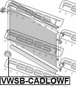 Febest VWSB-CADLOWF - Окачване, радиатор vvparts.bg