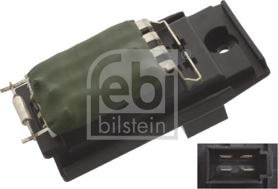 Febi Bilstein 45415 - Съпротивление, вентилатор за вътрешно пространство vvparts.bg
