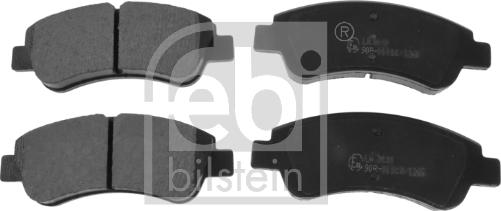 Febi Bilstein 16432 - Комплект спирачно феродо, дискови спирачки vvparts.bg