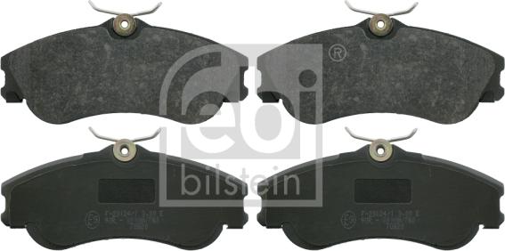 Febi Bilstein 16421 - Комплект спирачно феродо, дискови спирачки vvparts.bg