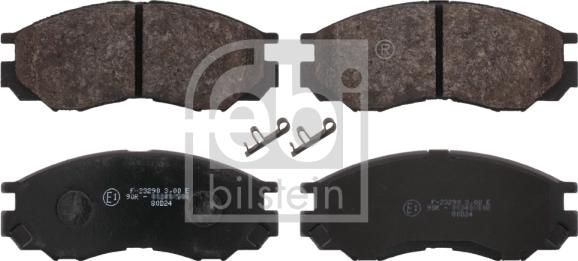 Febi Bilstein 16645 - Комплект спирачно феродо, дискови спирачки vvparts.bg