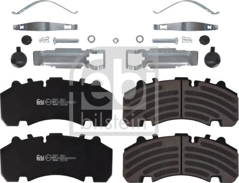 Febi Bilstein 16606 - Комплект спирачно феродо, дискови спирачки vvparts.bg