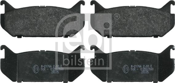 Febi Bilstein 16194 - Комплект спирачно феродо, дискови спирачки vvparts.bg