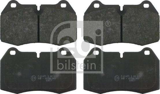 Febi Bilstein 16109 - Комплект спирачно феродо, дискови спирачки vvparts.bg