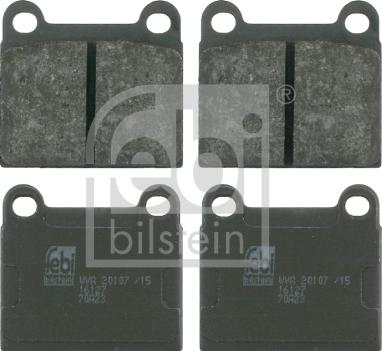 Febi Bilstein 16127 - Комплект спирачно феродо, дискови спирачки vvparts.bg