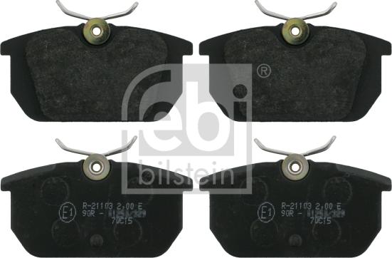 Febi Bilstein 16171 - Комплект спирачно феродо, дискови спирачки vvparts.bg