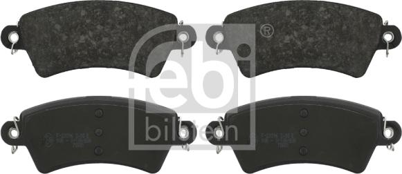 Febi Bilstein 16364 - Комплект спирачно феродо, дискови спирачки vvparts.bg