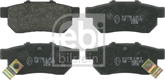 Febi Bilstein 16301 - Комплект спирачно феродо, дискови спирачки vvparts.bg