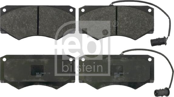 Febi Bilstein 16333 - Комплект спирачно феродо, дискови спирачки vvparts.bg