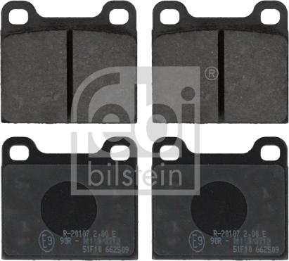 Febi Bilstein 16290 - Комплект спирачно феродо, дискови спирачки vvparts.bg