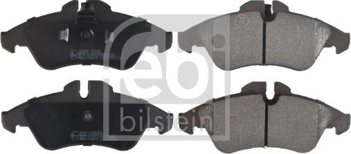 Febi Bilstein 16251 - Комплект спирачно феродо, дискови спирачки vvparts.bg