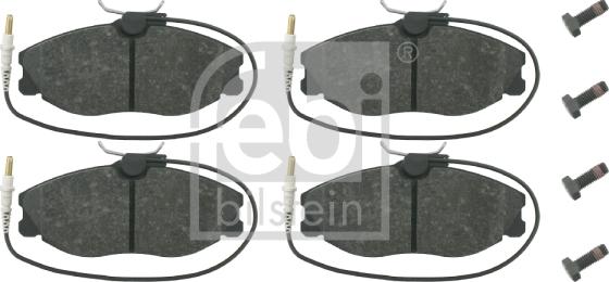 Febi Bilstein 16257 - Комплект спирачно феродо, дискови спирачки vvparts.bg
