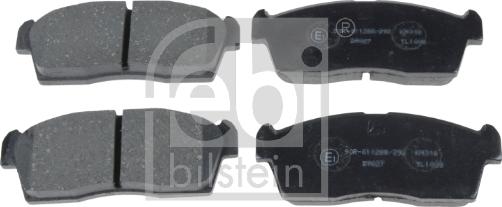 Febi Bilstein 16740 - Комплект спирачно феродо, дискови спирачки vvparts.bg