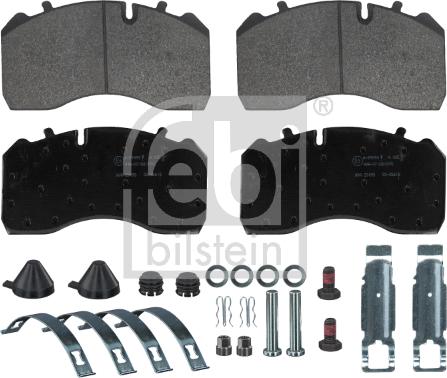 Febi Bilstein 16719 - Комплект спирачно феродо, дискови спирачки vvparts.bg