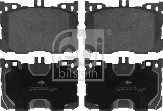 Febi Bilstein 116428 - Комплект спирачно феродо, дискови спирачки vvparts.bg