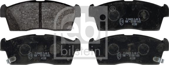 Febi Bilstein 116048 - Комплект спирачно феродо, дискови спирачки vvparts.bg