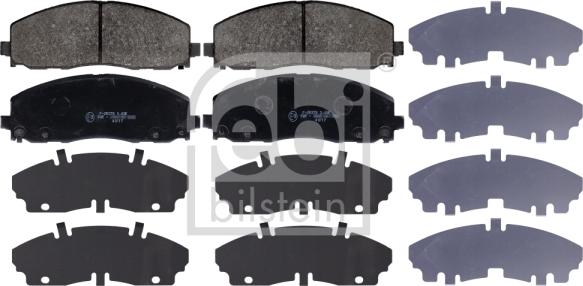 Febi Bilstein 116061 - Комплект спирачно феродо, дискови спирачки vvparts.bg