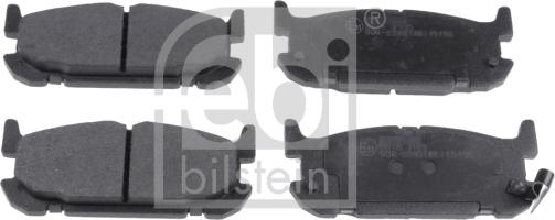Febi Bilstein 116396 - Комплект спирачно феродо, дискови спирачки vvparts.bg