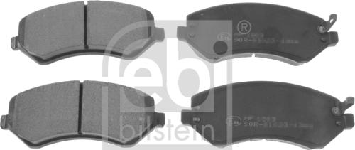 Febi Bilstein 116340 - Комплект спирачно феродо, дискови спирачки vvparts.bg