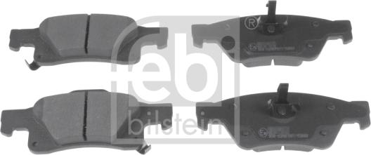 Febi Bilstein 116311 - Комплект спирачно феродо, дискови спирачки vvparts.bg