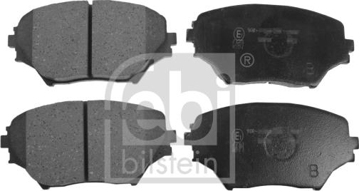 Febi Bilstein 116273 - Комплект спирачно феродо, дискови спирачки vvparts.bg