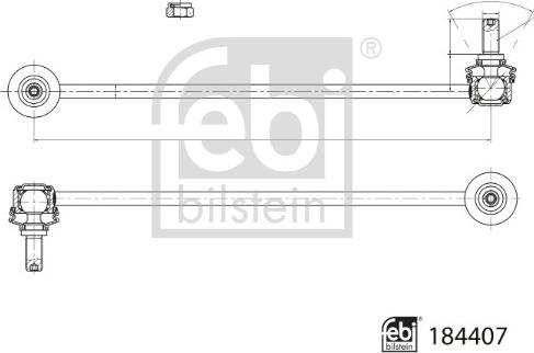 Febi Bilstein 184407 - Биалета vvparts.bg