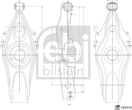 Febi Bilstein 185910 - Носач, окачване на колелата vvparts.bg