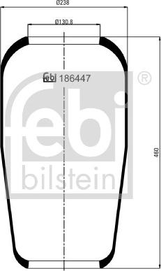 Febi Bilstein 186447 - Маншон, въздушно окачване vvparts.bg